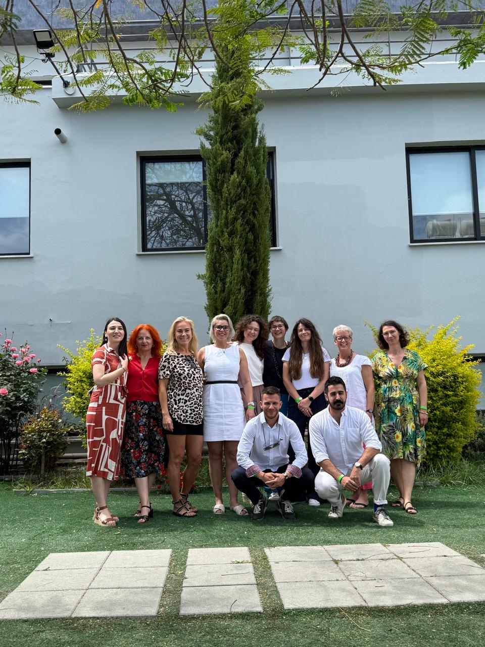 Group of people pictured outdoors 