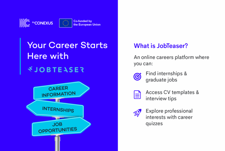 Signpost with JobTeaser written on it