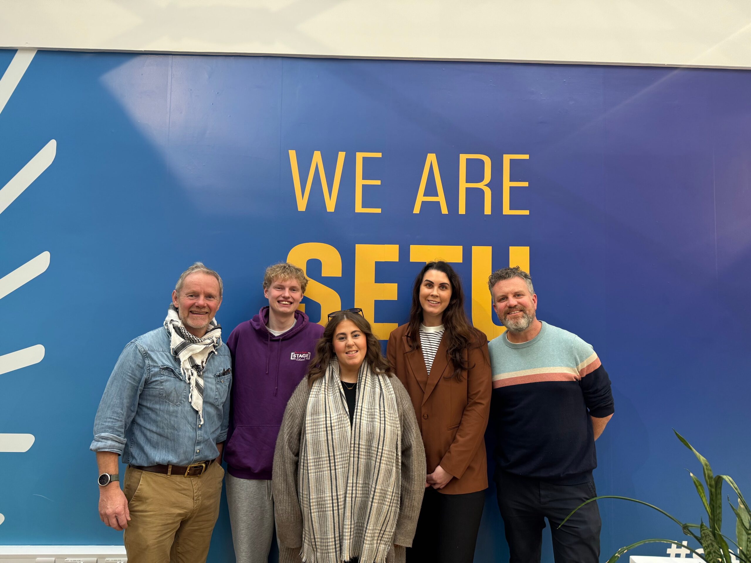 A group of people who took part in the podcast