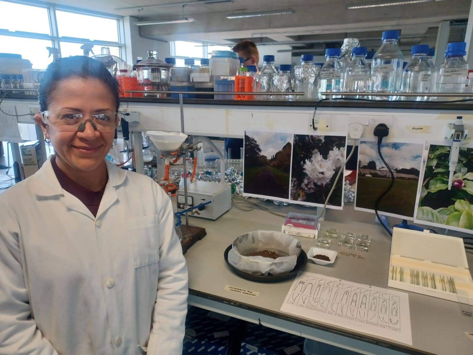 Student in the lab 