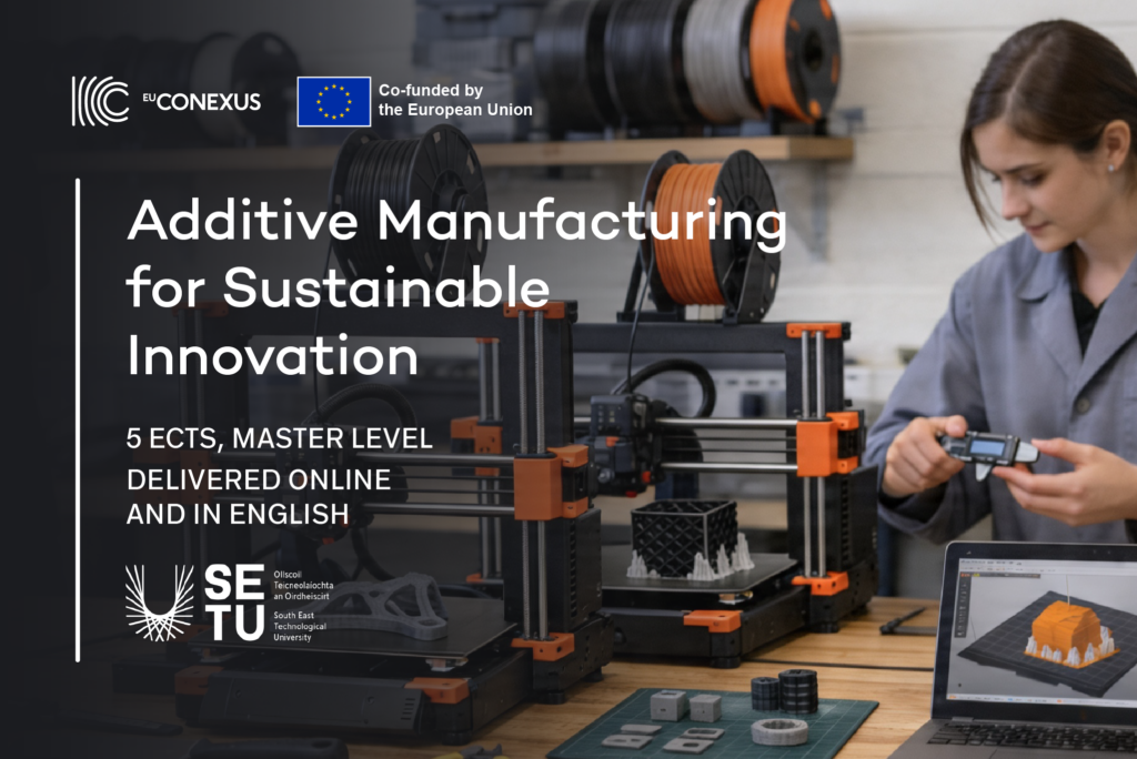 Female using manufacturing equipment